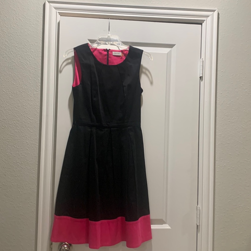 Black and Pink Calvin Klein Dress